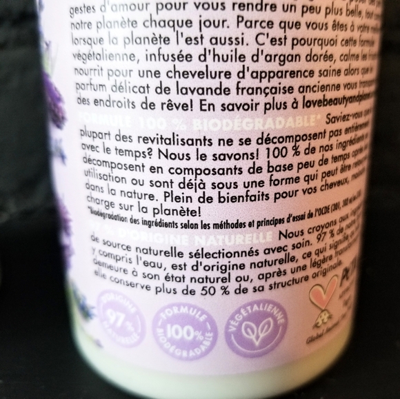 **VEGAN**Love, Beauty & Planet Conditioner - Picture 4 of 4